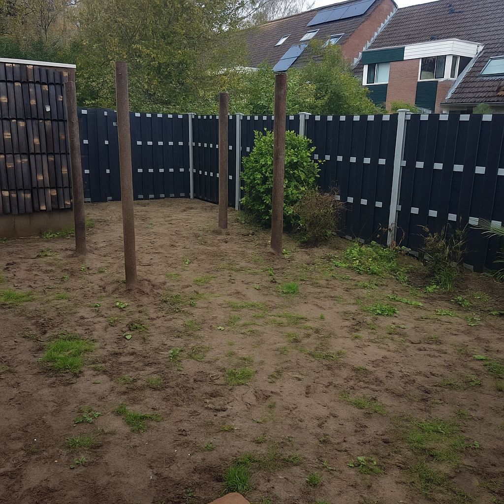 Tuin voor renovatie
